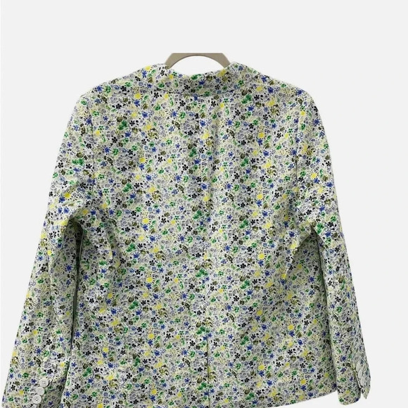 Talbots 14 Cotton Ditzy Floral Blazer - Picture 8 of 8